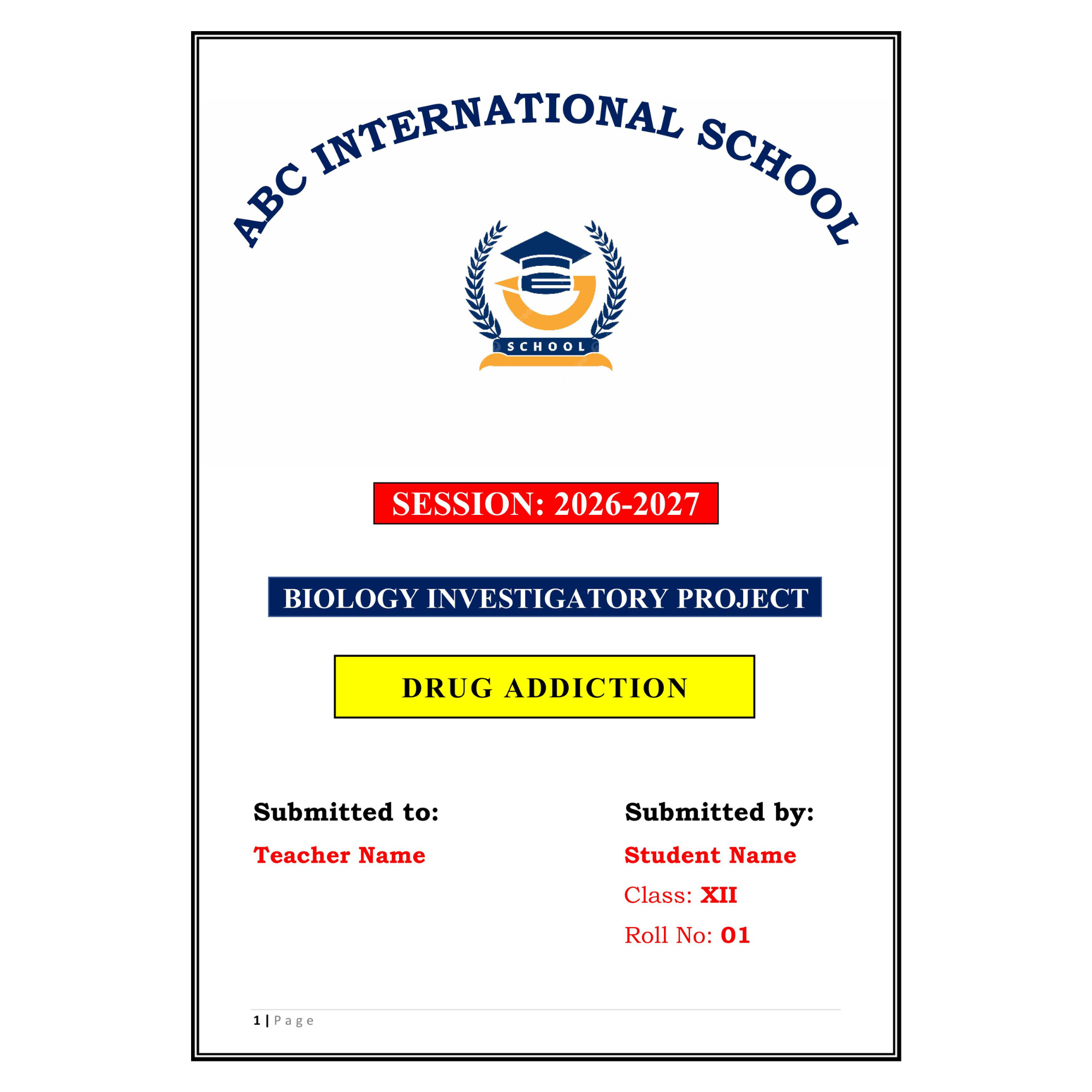 Drug Addiction Project PDF