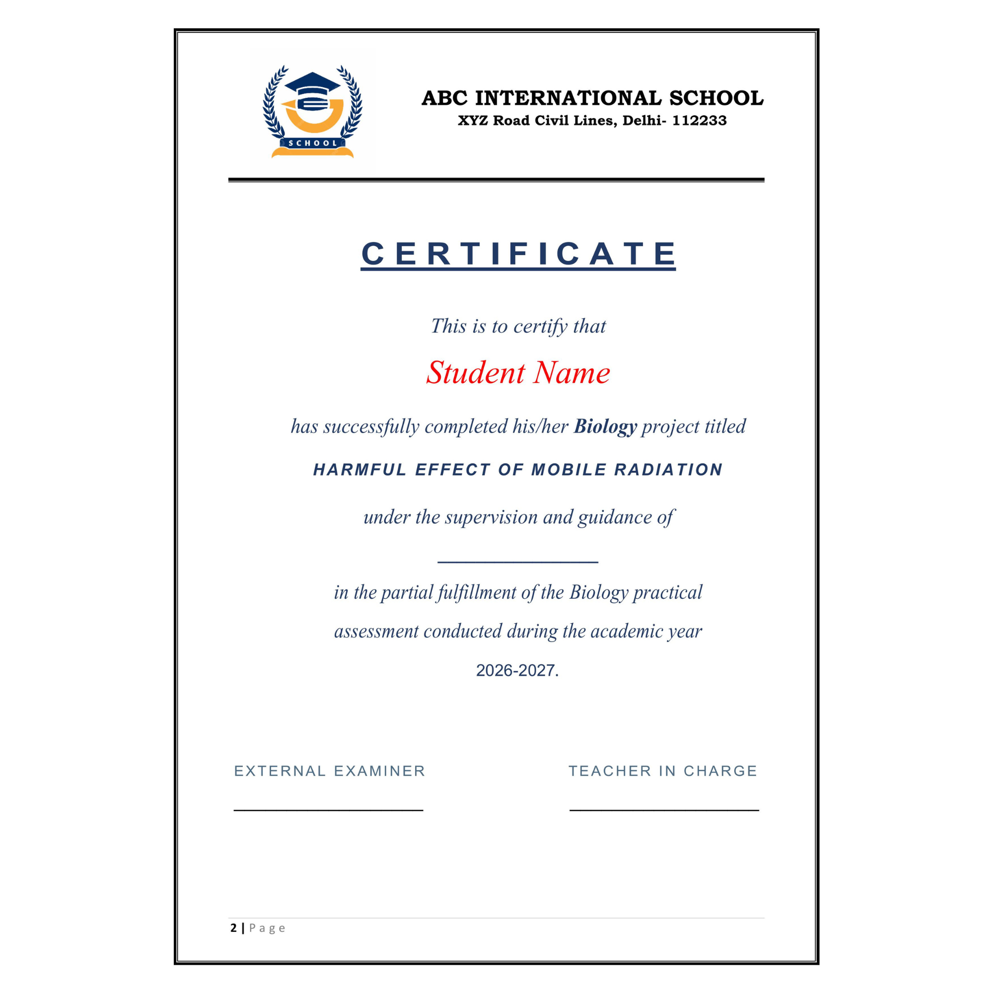 Harmful Effect of Mobile Radiation Project PDF - Image 2