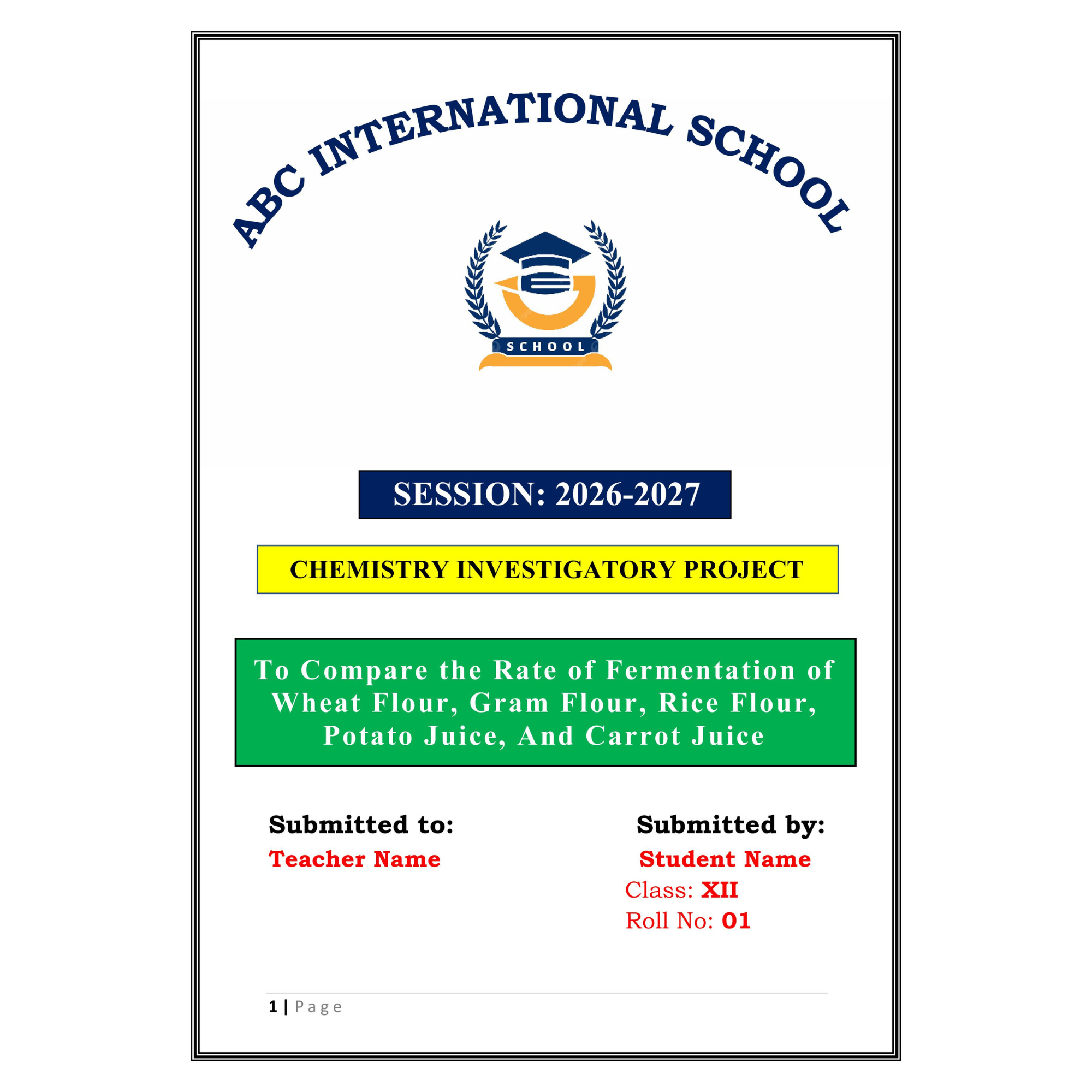 To Compare the Rate of Fermentation of Different Food Samples