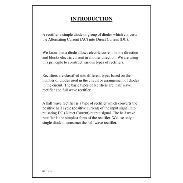 Half Wave Rectifier Project PDF - Image 5