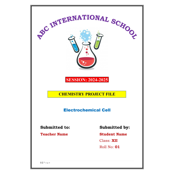 Electrochemical Cell Project PDF