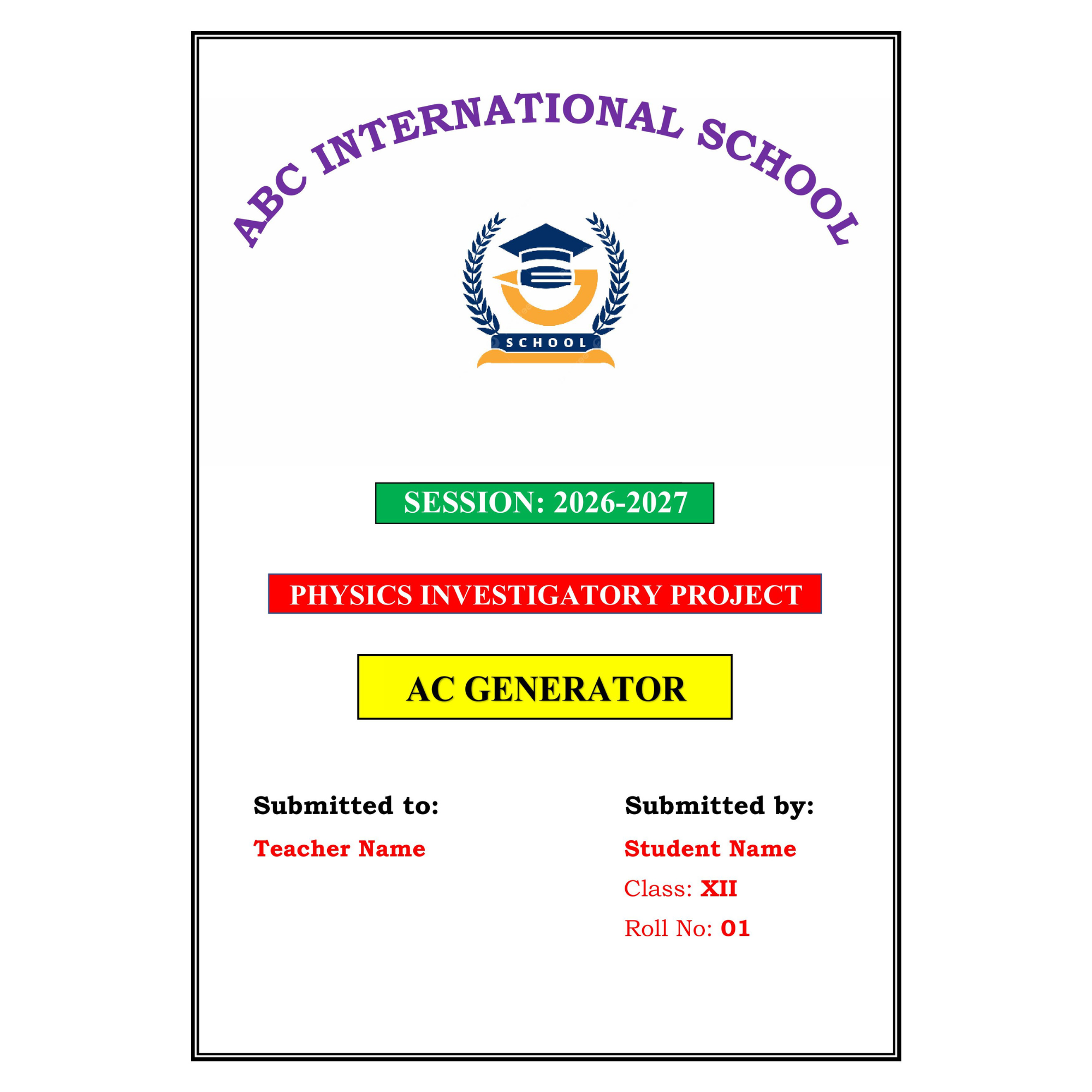 AC Generator Project PDF