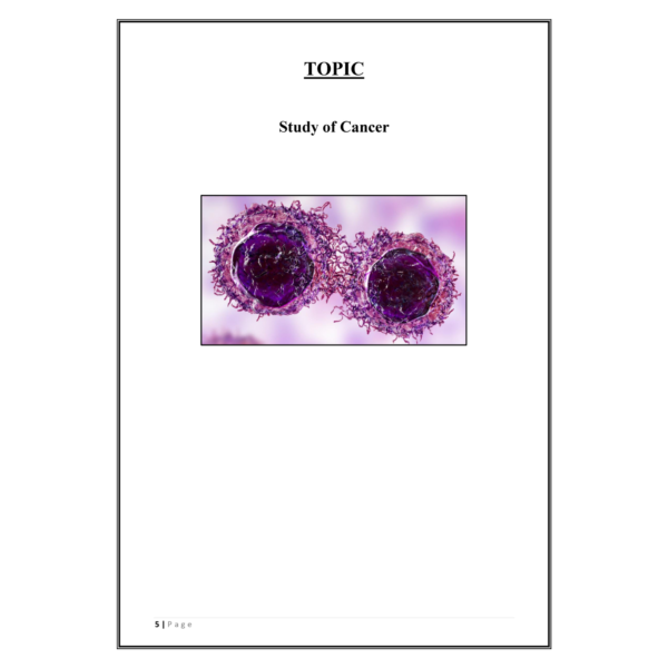 Study of Cancer Project PDF - Image 4