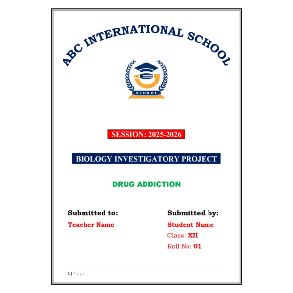 Drug Addiction Project PDF