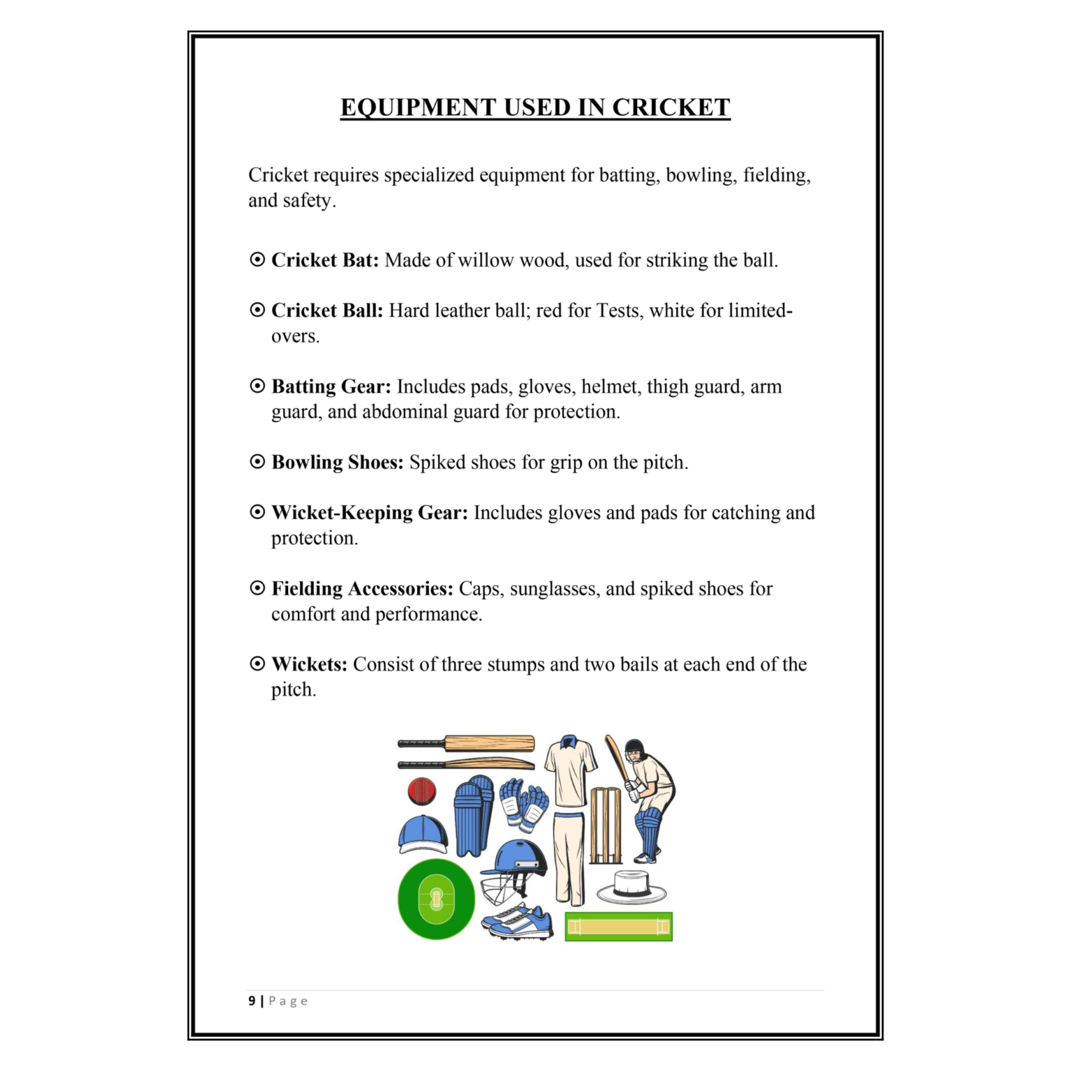 Cricket Notes.pdf Cricket Project PDF (Physical Education) - Knowledge Cycle PDF