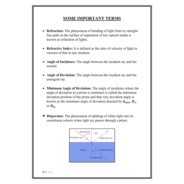 To Investigate the dependence of the Angle of Deviation on the Angle of Incidence using a hollow Prism Project PDF - Image 5